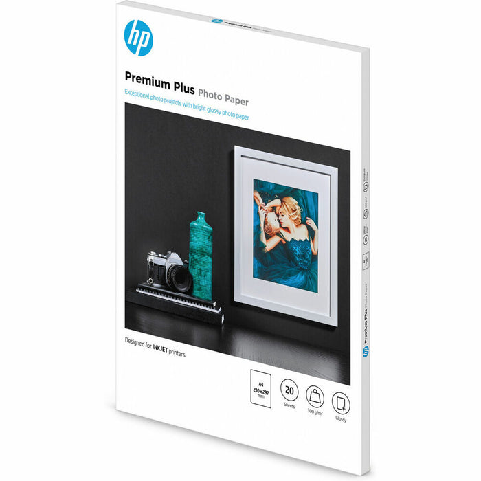 HP Premium Plus Glossy Photo Paper-20 sht/A4/210 x 297 mm