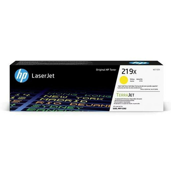HP 219X High Yield Yellow Original LaserJet Toner Cartridge