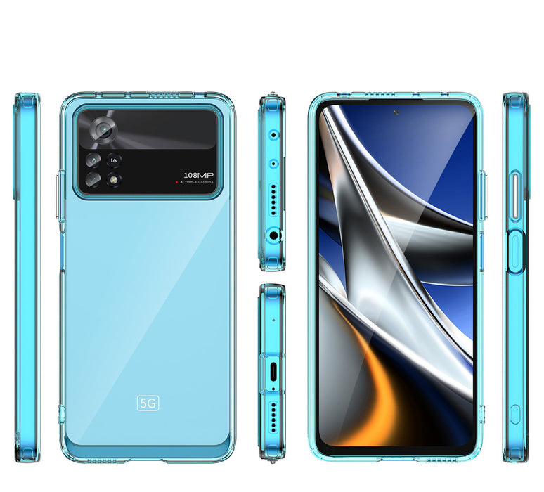 Outer Space Case for Xiaomi Poco X4 Pro 5G cover with a flexible frame black