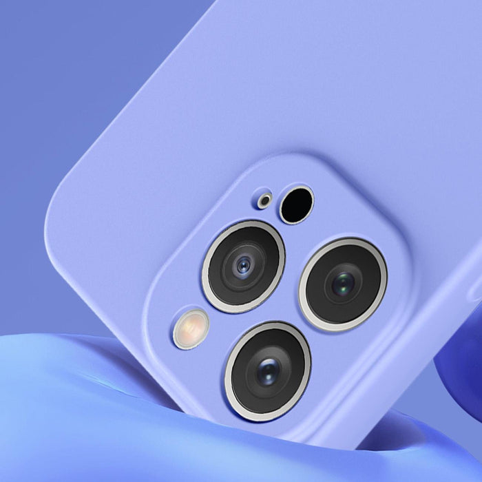 Silicone case iPhone 14 Plus silicone cover light blue