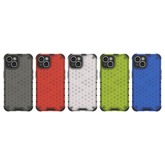 Honeycomb case for iPhone 14 Plus armored hybrid cover black