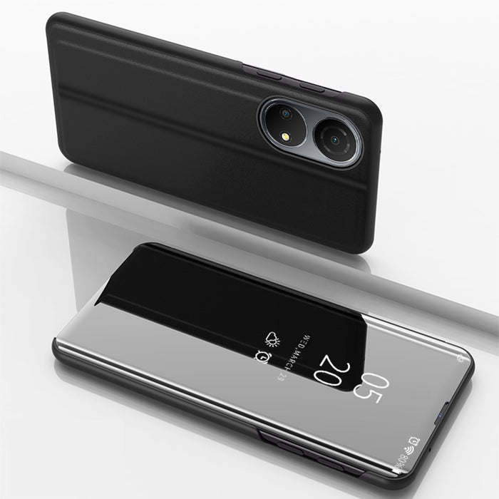 Clear View Case case for Honor X7 / Honor Play 30 Plus flip cover black