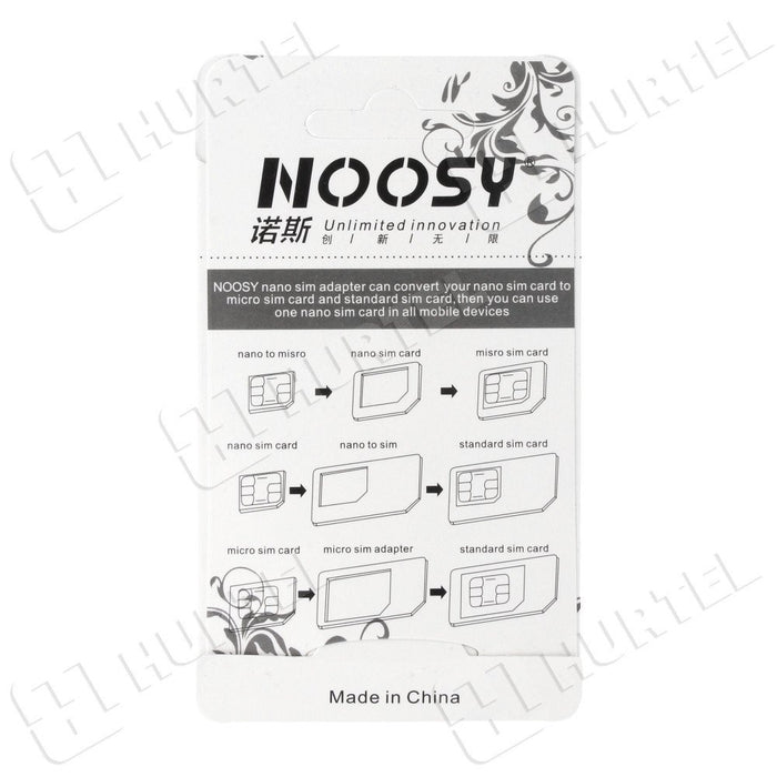 Noosa SIM Card Adapter Set + Key - White