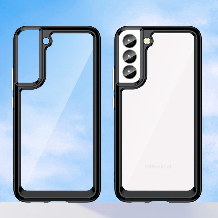 Outer Space Case for Samsung Galaxy S23+ cover with a flexible frame black