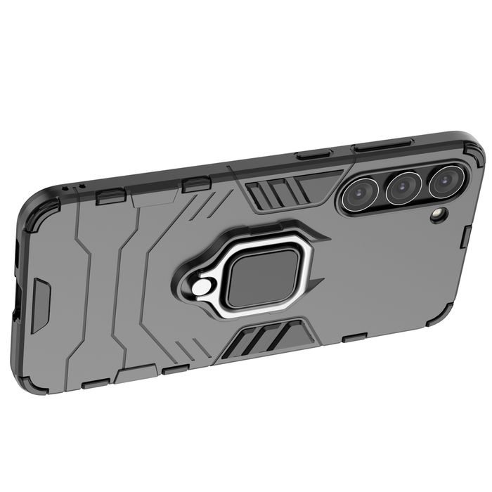 Ring Armor case for Samsung Galaxy S23+ armored cover magnetic holder ring black