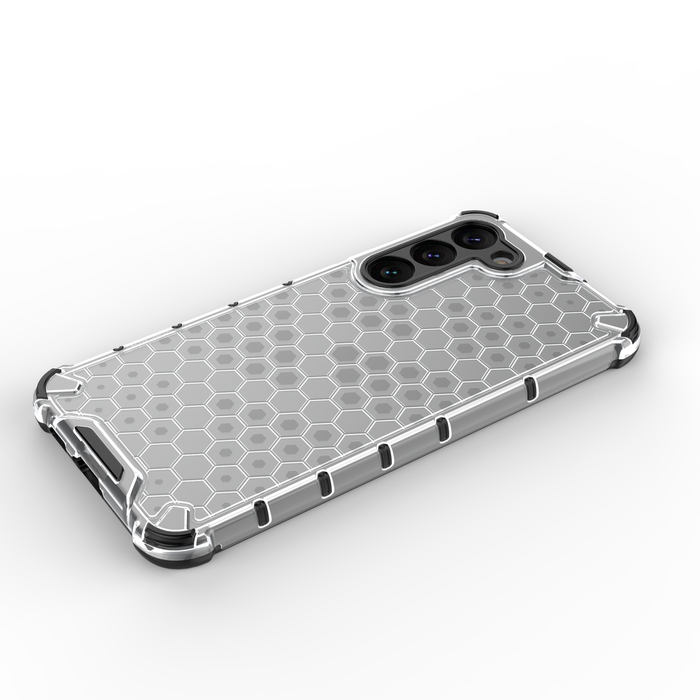 Honeycomb case for Samsung Galaxy S23+ armored hybrid cover blue