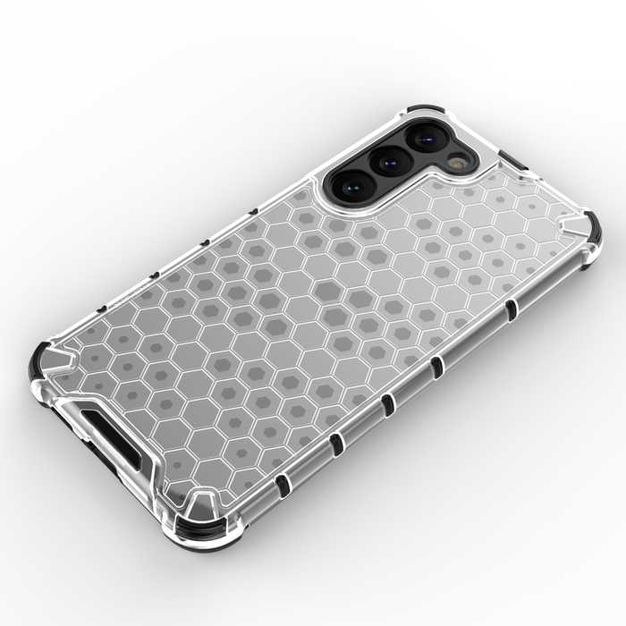 Honeycomb case for Samsung Galaxy S23+ armored hybrid cover blue