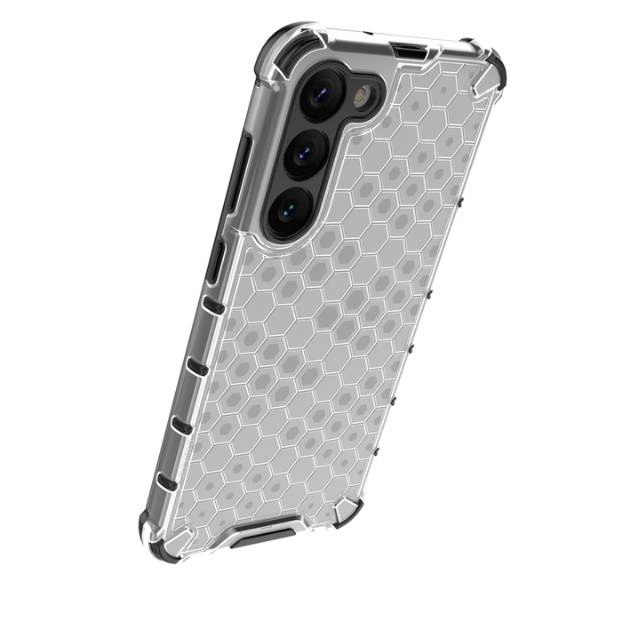 Honeycomb case for Samsung Galaxy S23+ armored hybrid cover blue