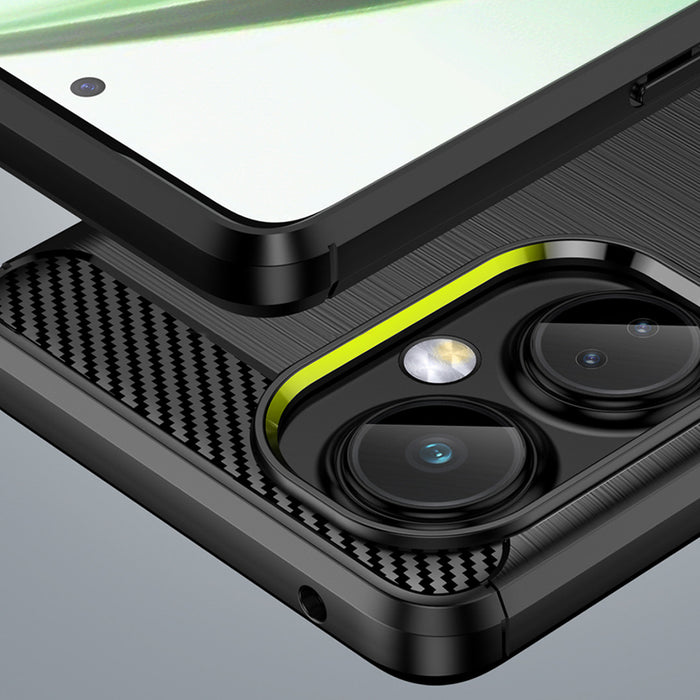 Carbon Case case for OnePlus Nord CE 3 flexible silicone carbon cover black