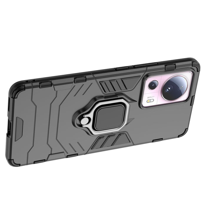 Ring Armor case for Xiaomi 13 Lite armored cover magnetic holder ring black