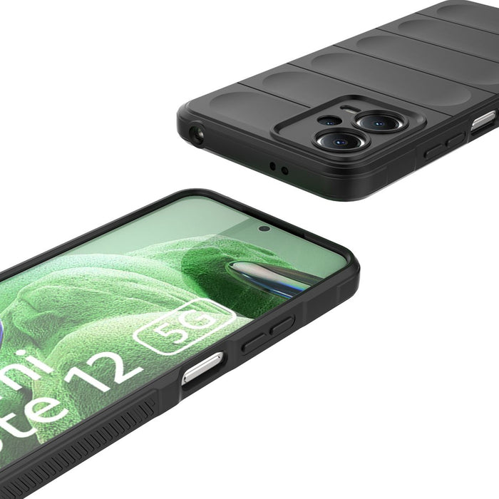 Magic Shield Case for Xiaomi Redmi Note 12 5G / Poco X5 5G Flexible Armor Cover Black