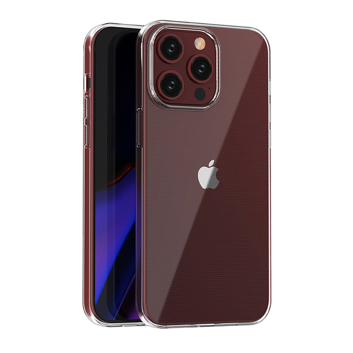 iPhone 15 Pro Max case from the Ultra Clear series in transparent color