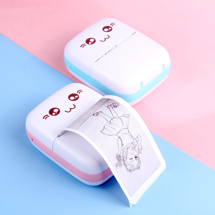 HURC9 Bluetooth Thermal Printer Kitty Mini with App - Blue