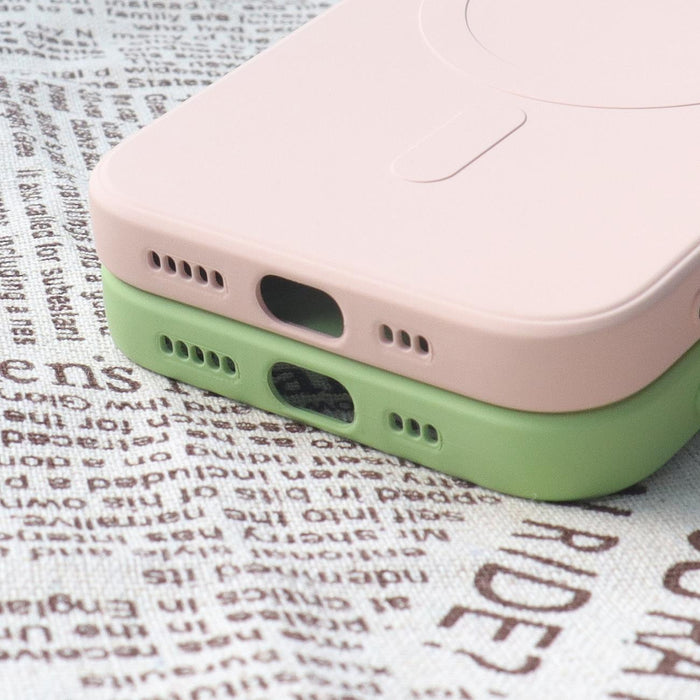 MagSafe compatible silicone case for iPhone 15 Pro Max Silicone Case - cream