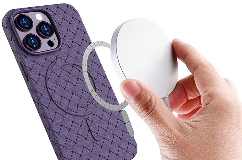 MagSafe Woven Case for iPhone 13 Pro - purple