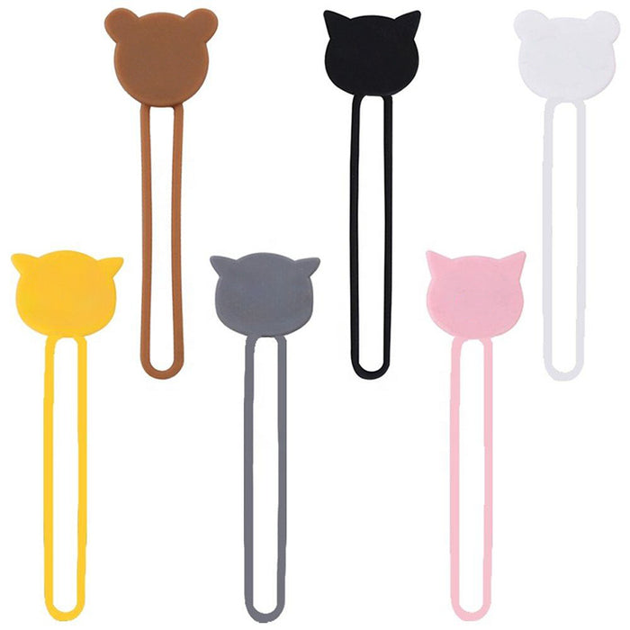 Silicone cable reel - brown
