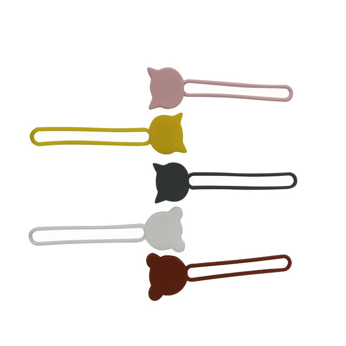 Silicone cable reel - brown