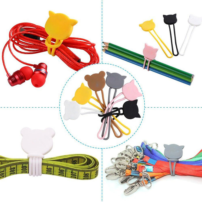 Silicone cable reel - black
