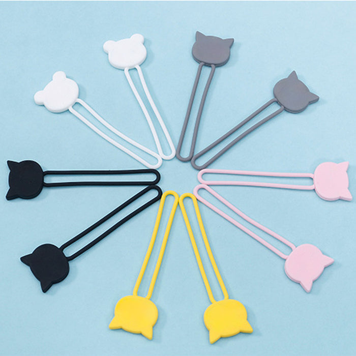Silicone cable reel - white