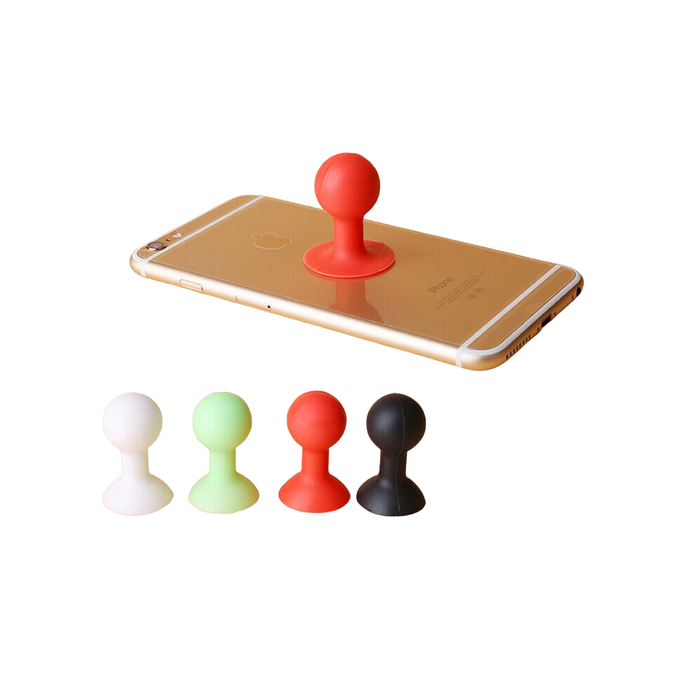 Phone holder with a round head - red