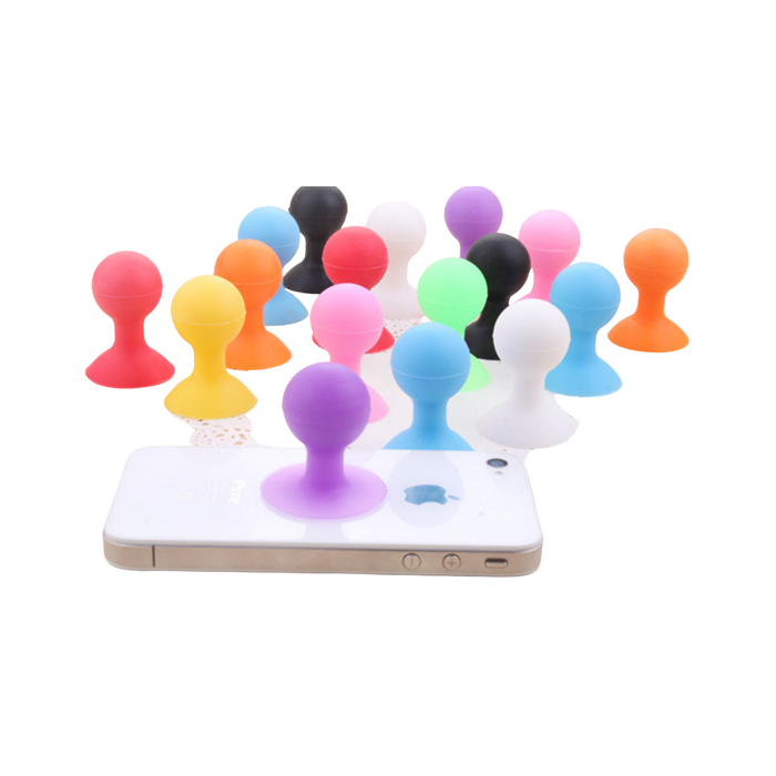 Phone holder with a round head - red