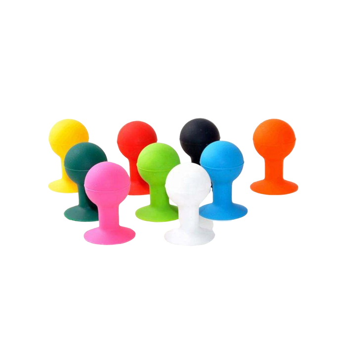 Phone holder with a round head - blue