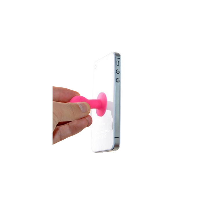 Phone holder with a round head - blue