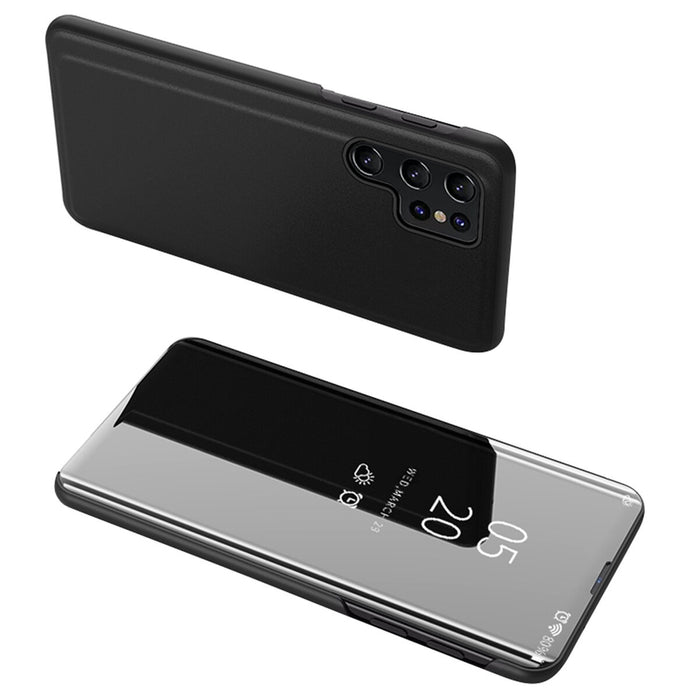 Clear View Case for Xiaomi POCO C65 / Redmi 13C with flap - black