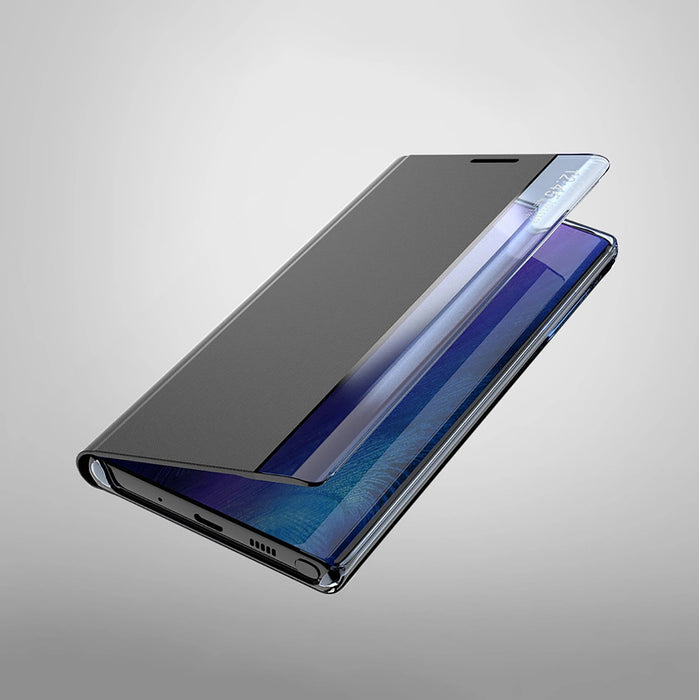 New Sleep View Case with flap and stand for Samsung Galaxy A35 - blue