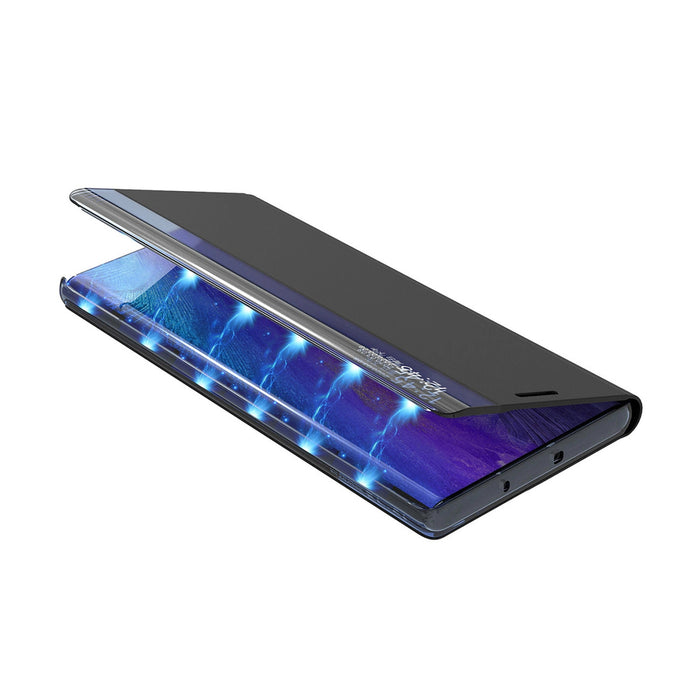 New Sleep View Case with flap and stand for Samsung Galaxy A35 - blue