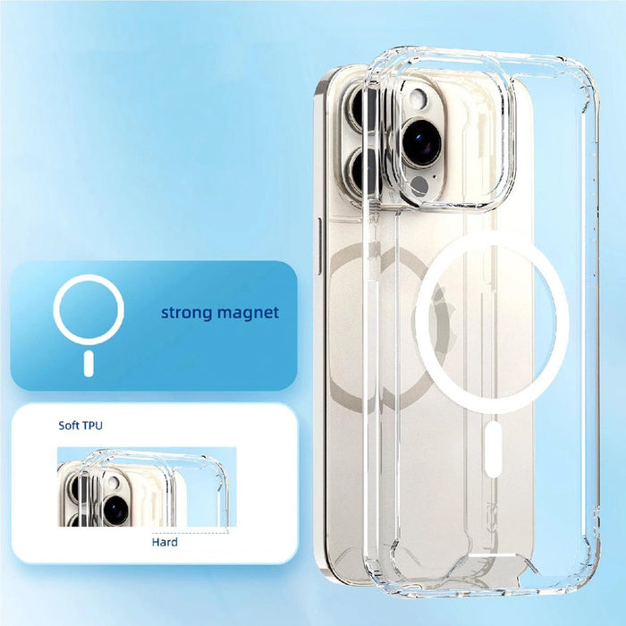 Clear Corner Case MagSafe for iPhone 16 Plus - transparent