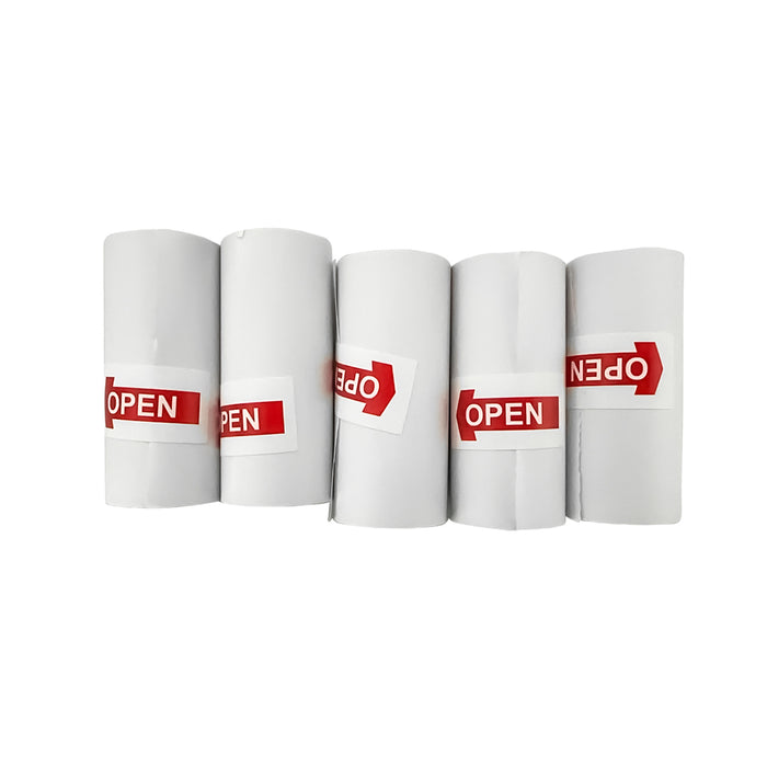 HURC10N5 Rolls for Thermal Printer with Camera HURC10/ Wozinsky WDT-01 - White (5 pcs.)