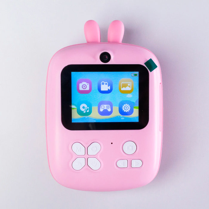Mini Thermal Printer for Kids with Camera and Camcorder - Pink