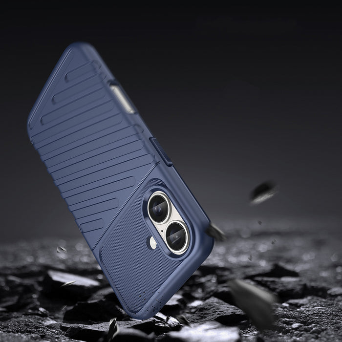 Thunder Case for iPhone 16 Plus Silicone Case - Blue