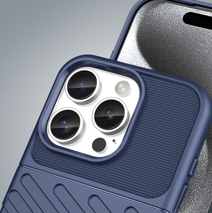 Thunder Case for iPhone 16 Pro Silicone Case - Blue