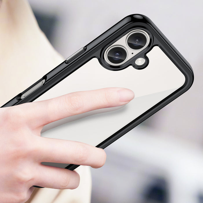 Outer Space Case with Gel Frame for iPhone 16 - Black