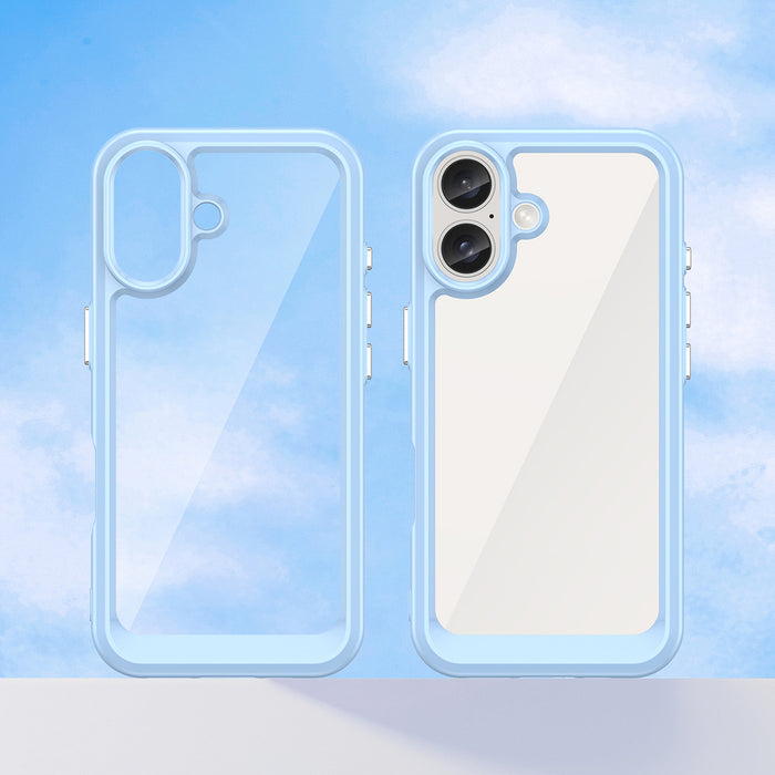 Outer Space Case with Gel Frame for iPhone 16 Plus - Blue