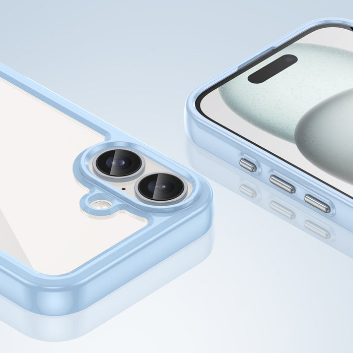 Outer Space Case with Gel Frame for iPhone 16 Plus - Blue