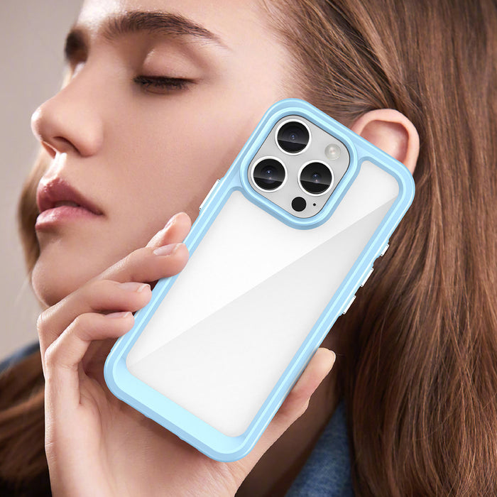 Outer Space Case with Gel Frame for iPhone 16 Pro - Blue