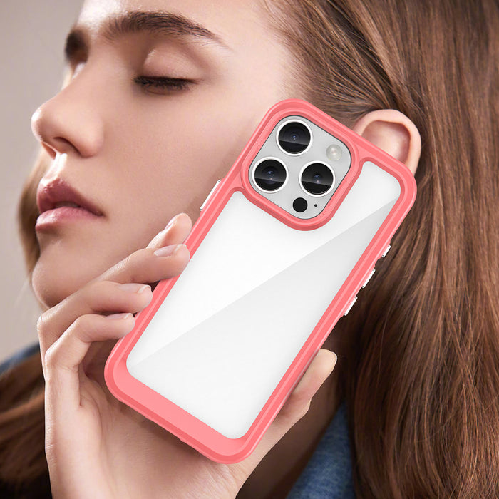 Outer Space Case with Gel Frame for iPhone 16 Pro Max - Red