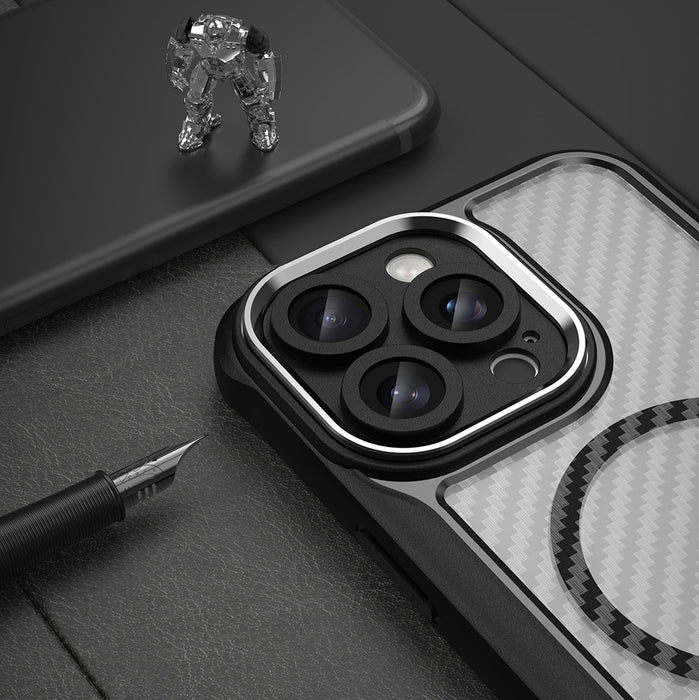 Leading Series MagSafe Silicone Case for iPhone 16 Pro Max - Black