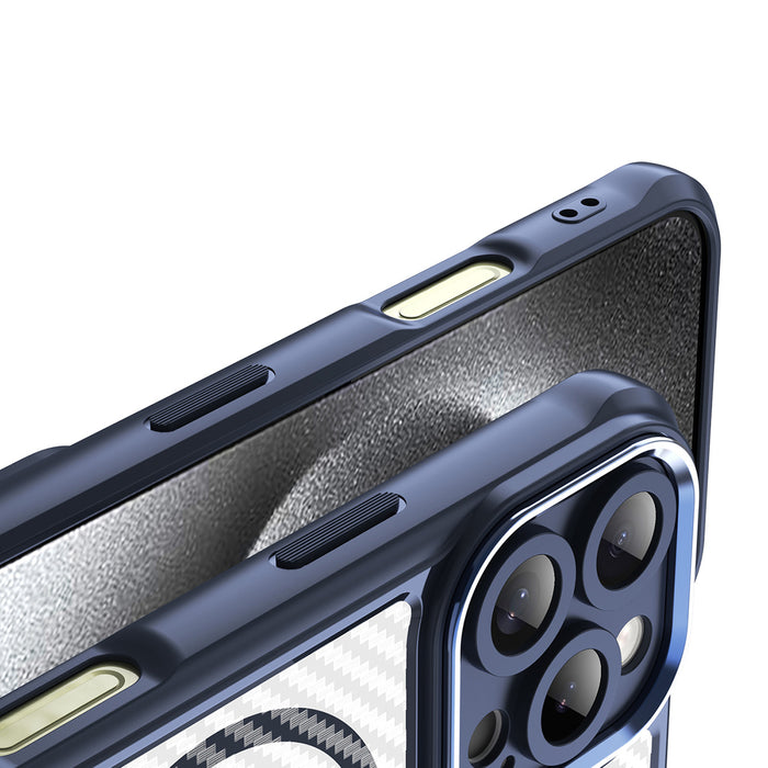 Leading Series MagSafe Silicone Case for iPhone 16 Pro Max - Blue