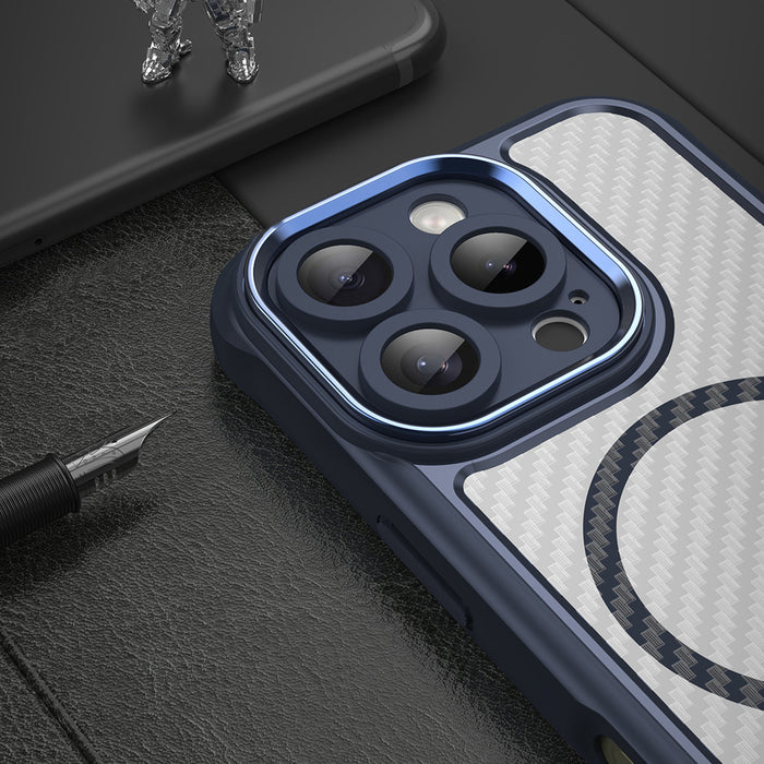 Leading Series MagSafe Silicone Case for iPhone 16 Pro Max - Blue