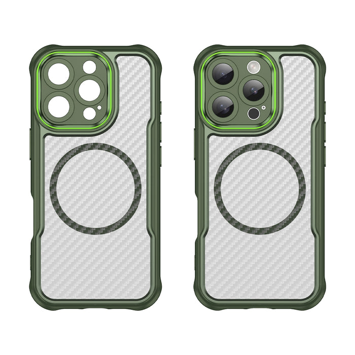 Leading Series MagSafe Silicone Case for iPhone 16 Pro - Green