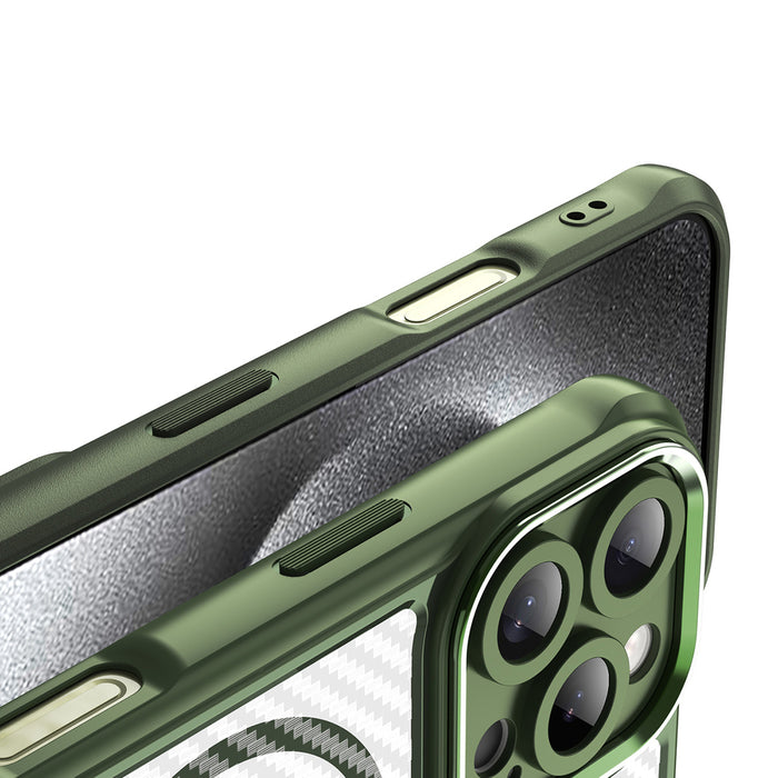 Leading Series MagSafe Silicone Case for iPhone 16 Pro - Green
