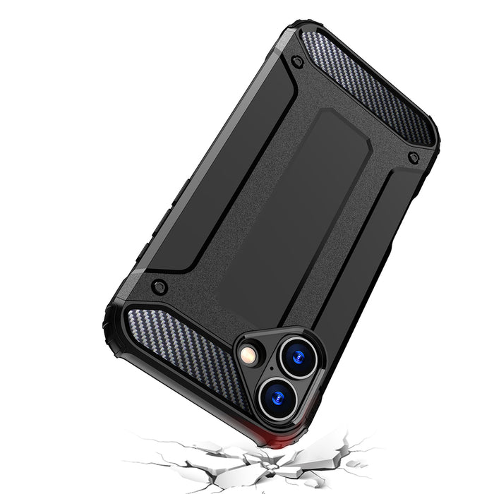 Hybrid Armor iPhone 16 Case - Black