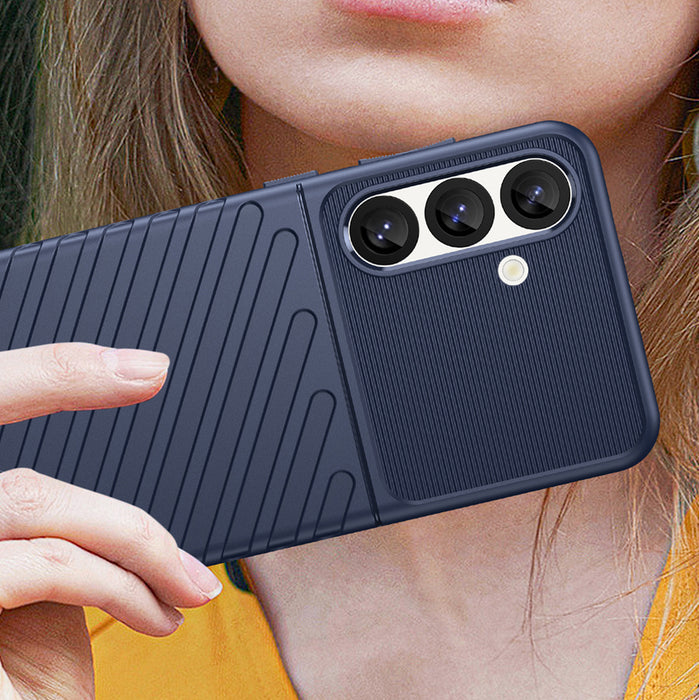 Thunder Case Samsung Galaxy S25 Silicone Armored Case - Blue