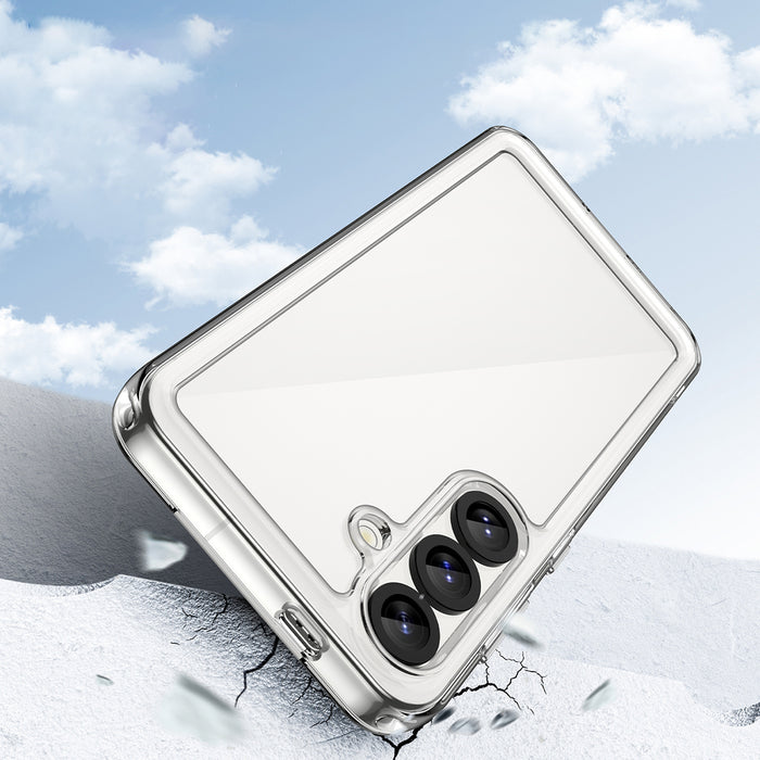 Outer Space Case with Gel Frame for Samsung Galaxy S25 - Clear Black