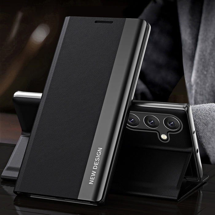 Sleep Case Pro Samsung Galaxy S25+ Case with Flip and Stand - Black