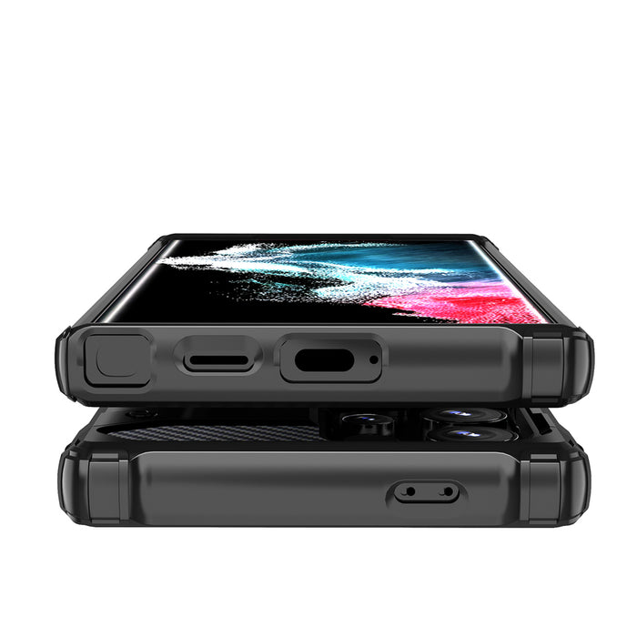 Hybrid Armor Case for Samsung Galaxy S25 Ultra Armored Hybrid Case - Black